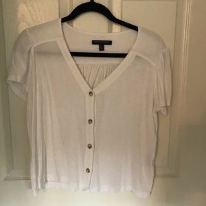 White button down cotton shirt!